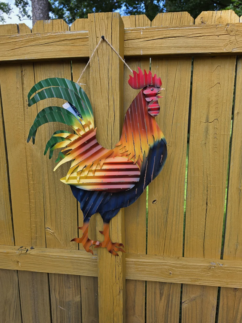 Hobby Lobby Multicolor Metal Rooster Wall Art